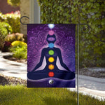 Seven Chakras Mandala Print House Flag