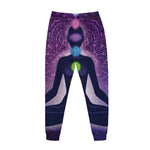 Seven Chakras Mandala Print Jogger Pants