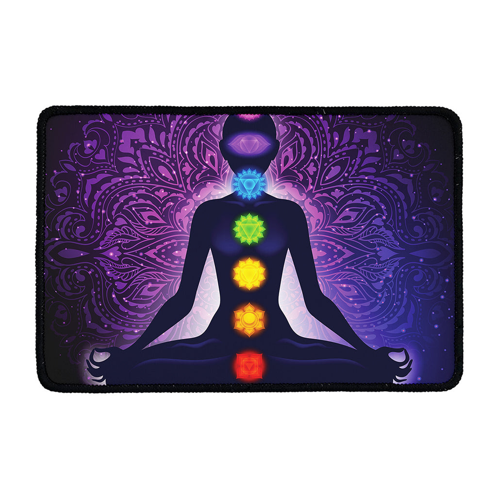 Seven Chakras Mandala Print Kitchen Mat