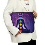 Seven Chakras Mandala Print Laptop Sleeve