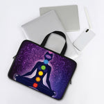 Seven Chakras Mandala Print Laptop Sleeve With Handle