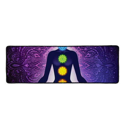 Seven Chakras Mandala Print Long Kitchen Mat