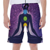 Seven Chakras Mandala Print Men's Beach Shorts