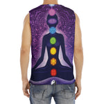 Seven Chakras Mandala Print Men's Fitness Tank Top