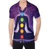 Seven Chakras Mandala Print Men's Shirt