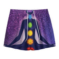 Seven Chakras Mandala Print Mesh Shorts