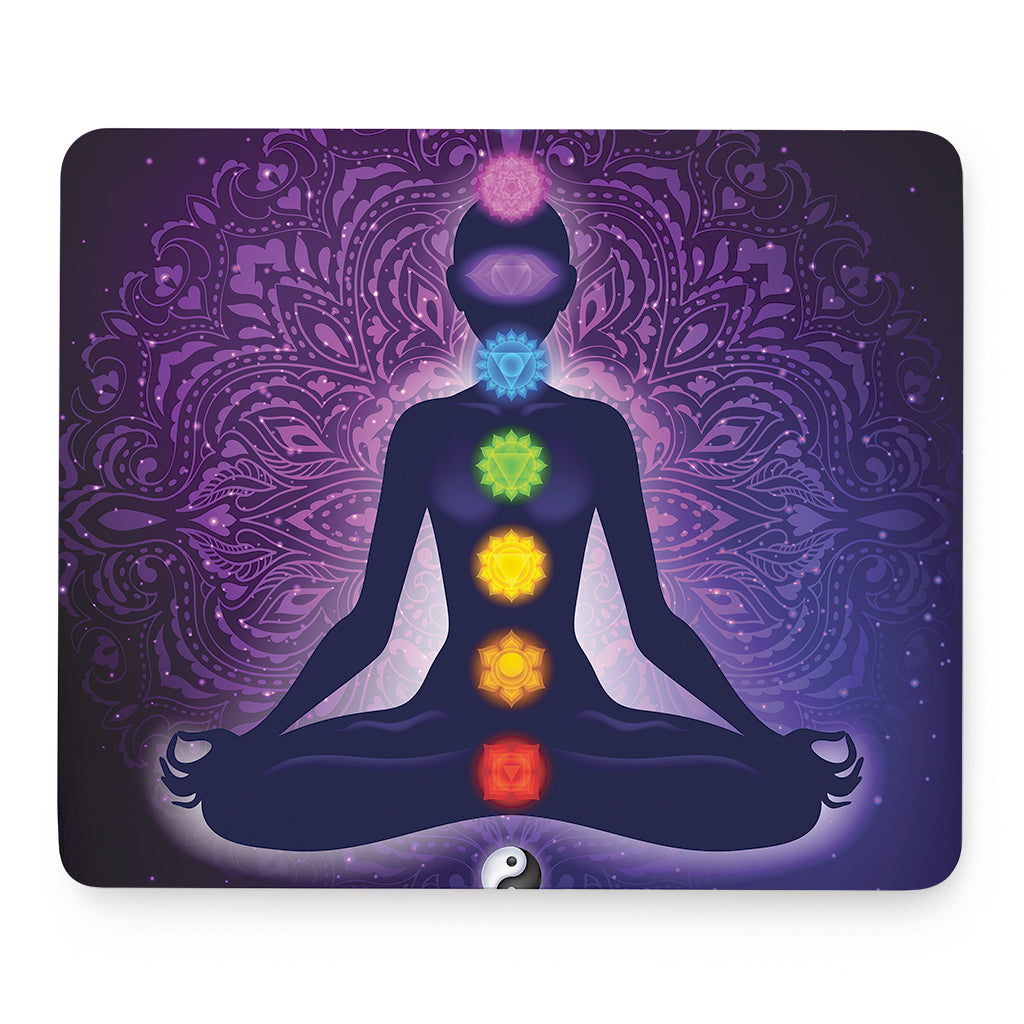 Seven Chakras Mandala Print Mouse Pad