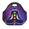 Seven Chakras Mandala Print Neoprene Lunch Bag