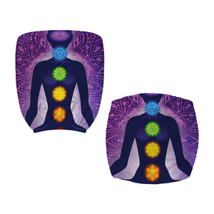 Seven Chakras Mandala Print Office Chair Cover