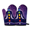 Seven Chakras Mandala Print Oven Mitts