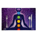 Seven Chakras Mandala Print Placemat
