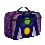 Seven Chakras Mandala Print Portable Lunch Bag