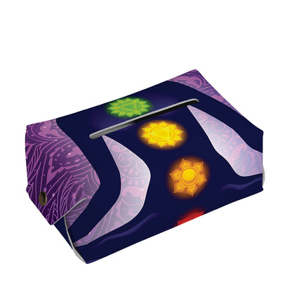 Seven Chakras Mandala Print Rectangle Tissue Box Cover