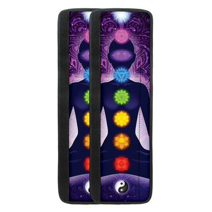 Seven Chakras Mandala Print Refrigerator Handle Covers