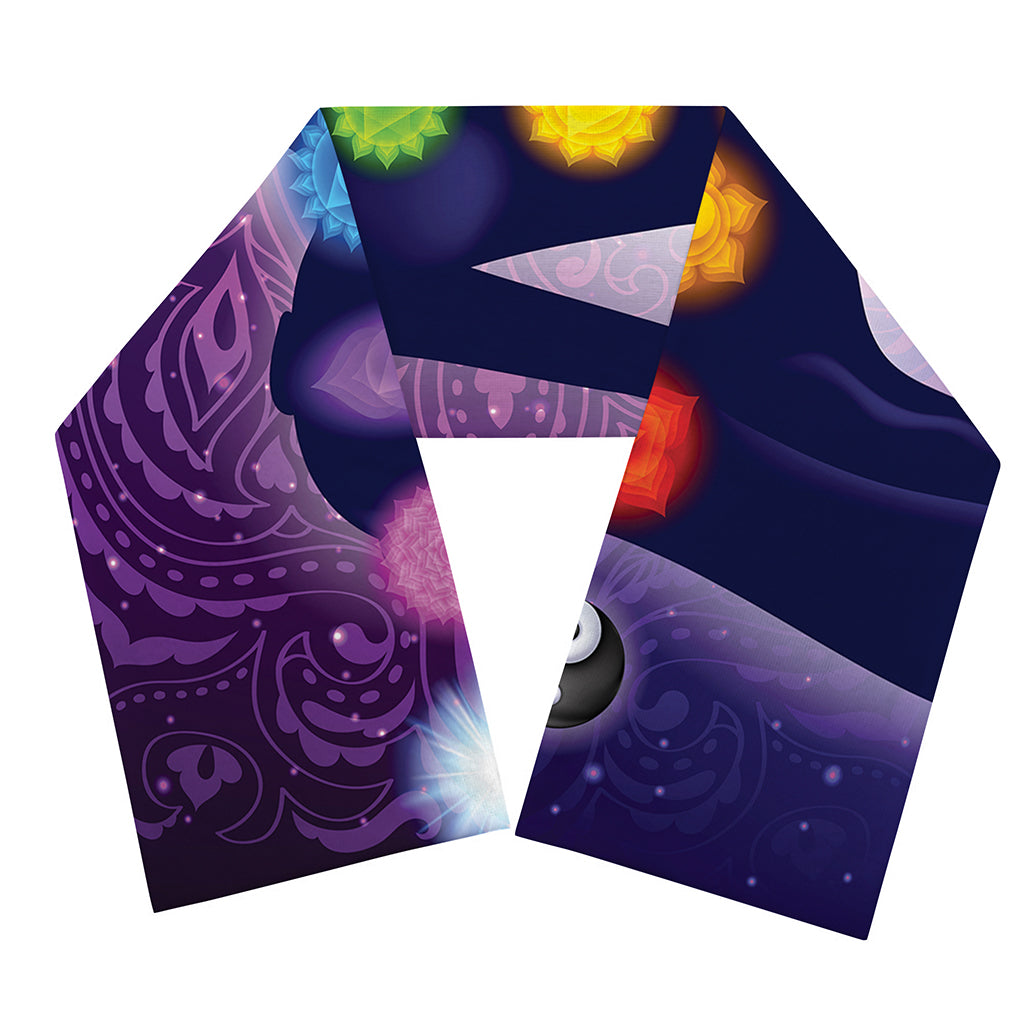 Seven Chakras Mandala Print Scarf