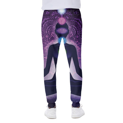 Seven Chakras Mandala Print Scuba Joggers