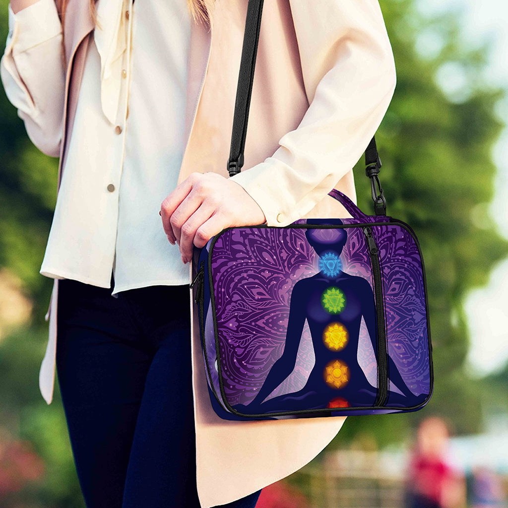 Seven Chakras Mandala Print Shoulder Strap Bible Bag