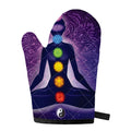 Seven Chakras Mandala Print Single Oven Mitt