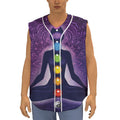 Seven Chakras Mandala Print Sleeveless Baseball Jersey