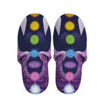 Seven Chakras Mandala Print Slippers