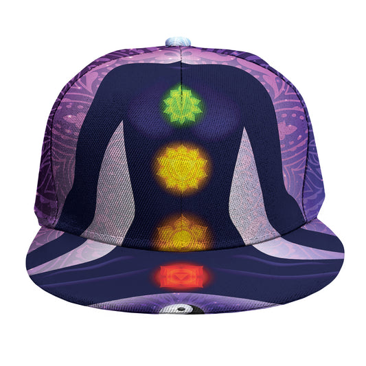 Seven Chakras Mandala Print Snapback Cap