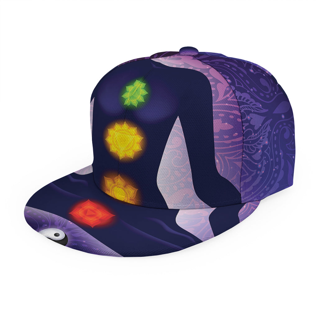 Seven Chakras Mandala Print Snapback Cap