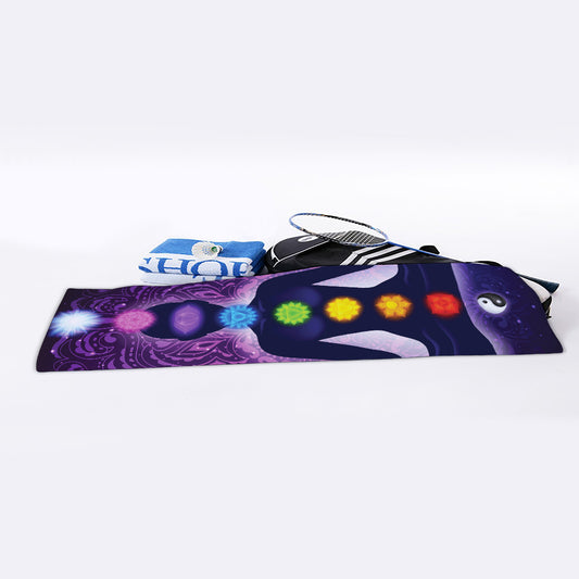 Seven Chakras Mandala Print Sports Towel