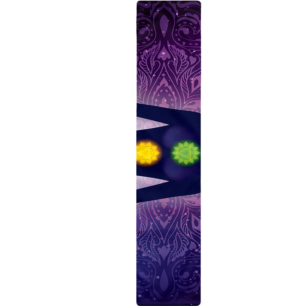Seven Chakras Mandala Print Table Runner