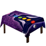 Seven Chakras Mandala Print Tablecloth