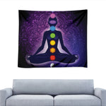 Seven Chakras Mandala Print Tapestry