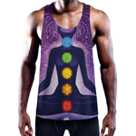 Seven Chakras Mandala Print Training Tank Top