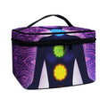 Seven Chakras Mandala Print Travel Makeup Bag