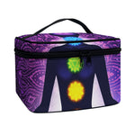Seven Chakras Mandala Print Travel Makeup Bag
