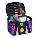 Seven Chakras Mandala Print Travel Makeup Bag