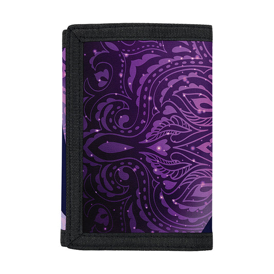 Seven Chakras Mandala Print Trifold Wallet