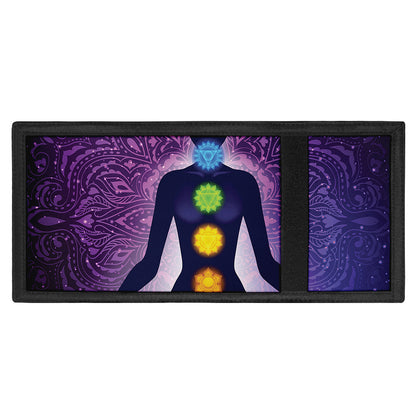 Seven Chakras Mandala Print Trifold Wallet