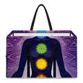 Seven Chakras Mandala Print Utility Tote Bag