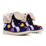 Seven Chakras Mandala Print Winter Boots