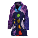 Seven Chakras Mandala Print Women's Bathrobe