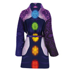 Seven Chakras Mandala Print Women's Bathrobe