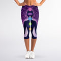 Seven Chakras Mandala Print Women's Capri Leggings