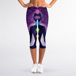 Seven Chakras Mandala Print Women's Capri Leggings