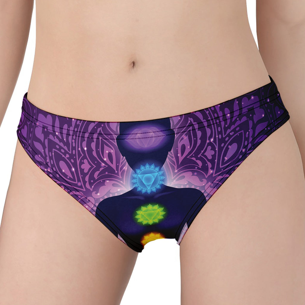 Seven Chakras Mandala Print Women's Panties