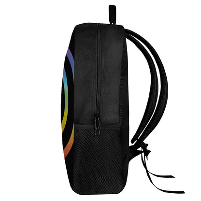 Seven Chakras Rainbow Of Life Print 17 Inch Backpack