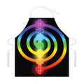 Seven Chakras Rainbow Of Life Print Adjustable Apron