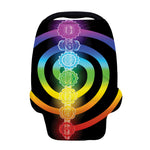 Seven Chakras Rainbow Of Life Print Baby Seat Cover