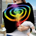 Seven Chakras Rainbow Of Life Print Baby Seat Cover