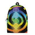 Seven Chakras Rainbow Of Life Print School Backpack