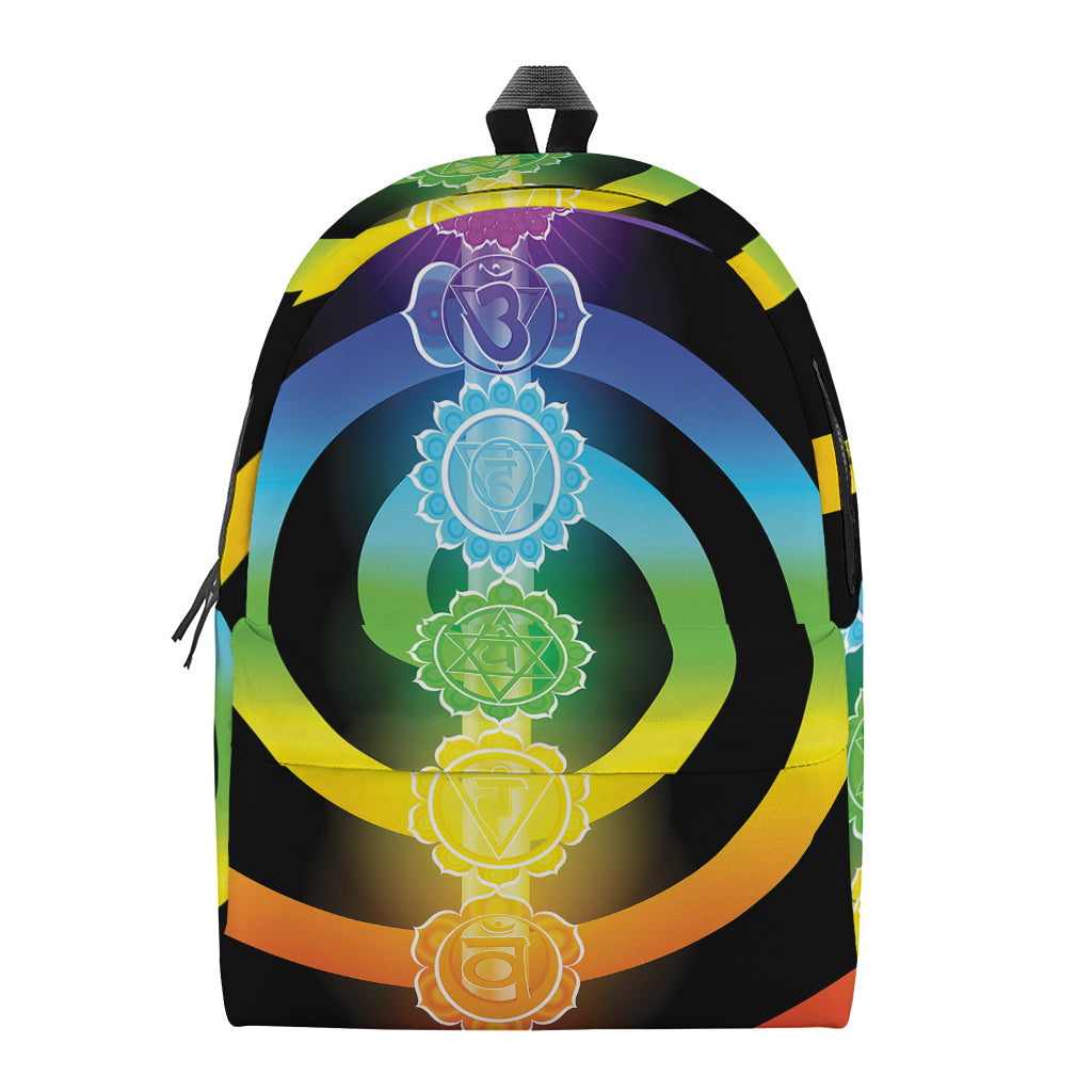 Seven Chakras Rainbow Of Life Print Backpack