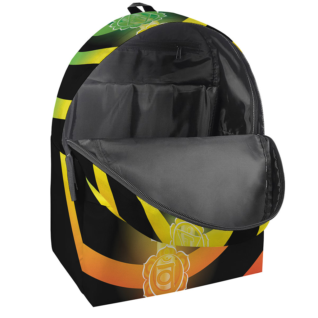 Seven Chakras Rainbow Of Life Print Backpack